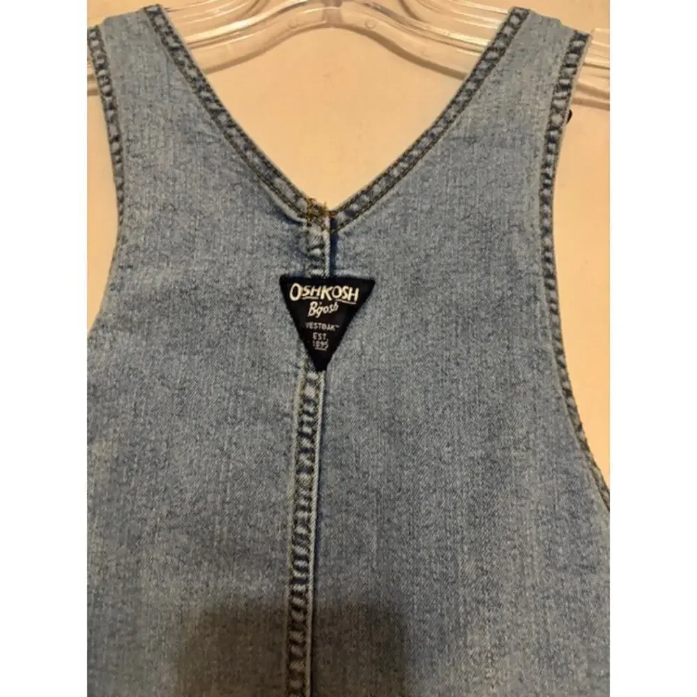 Oshkosh B’Gosh Denim Overalls Jeans Blue Toddler Size 2T Unisex Light Wash